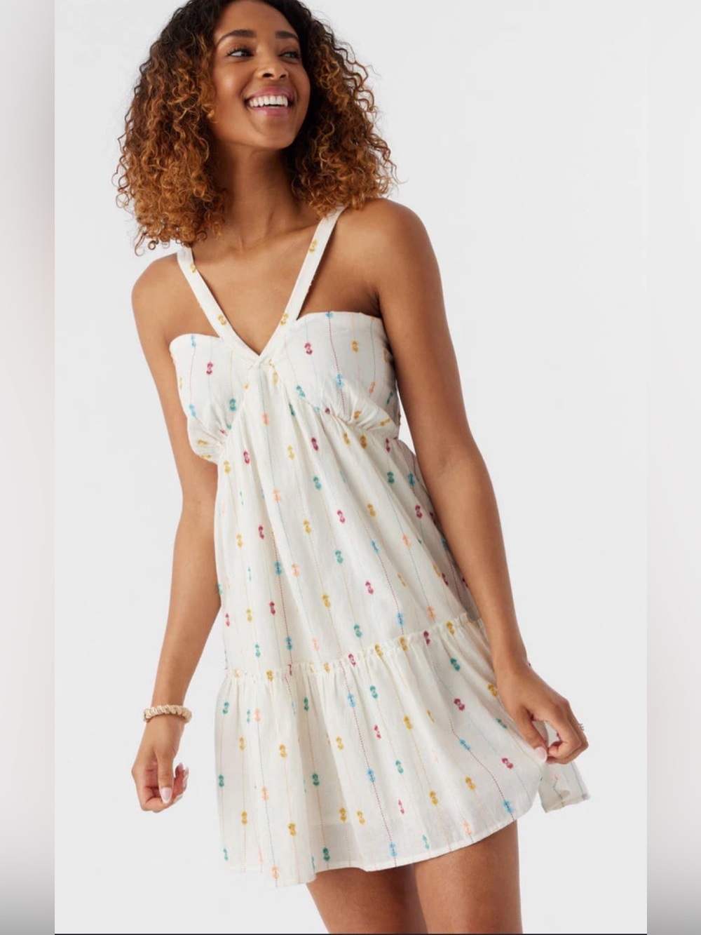 O'Neill Imara Cream Mini Dress.  Sz M